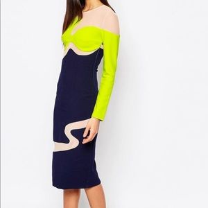 NWOT The 8th Sign Dress UK 6 Colorblock